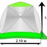 Зимняя палатка ЛОТОС Куб 3 Компакт Термо 1