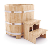 Кедровая купель овальная 78 х 100 х 80 см