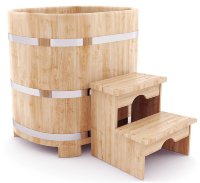 Кедровая купель овальная 78 х 100 х 100 см