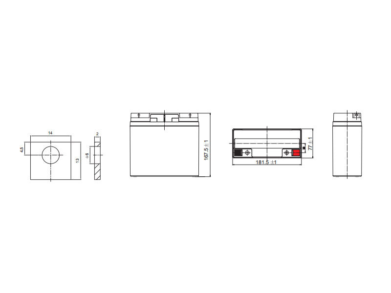 Аккумулятор Leoch DJW 12-18 (12 В, 18 Ач)