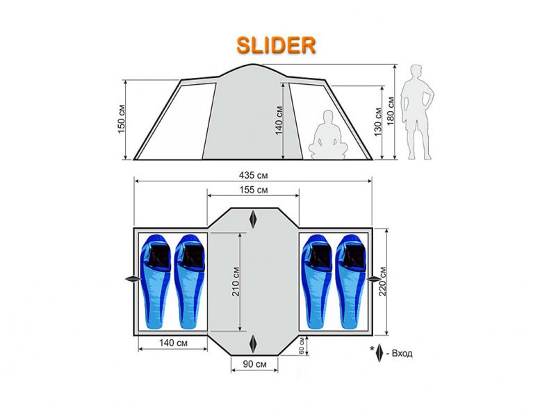 Кемпинговая палатка World of Maverick SLIDER