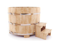 Кедровая купель круглая 120 см (D), 120 см (H)