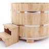 Кедровая купель круглая 120 см (D), 120 см (H)