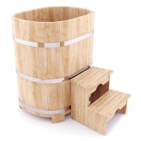 Кедровая купель овальная 78 х 100 х 120 см