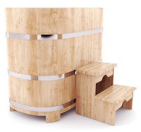 Кедровая купель овальная 78 х 140 х 120 см