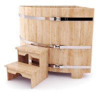 Кедровая купель угловая 130 х 130 х 120 см