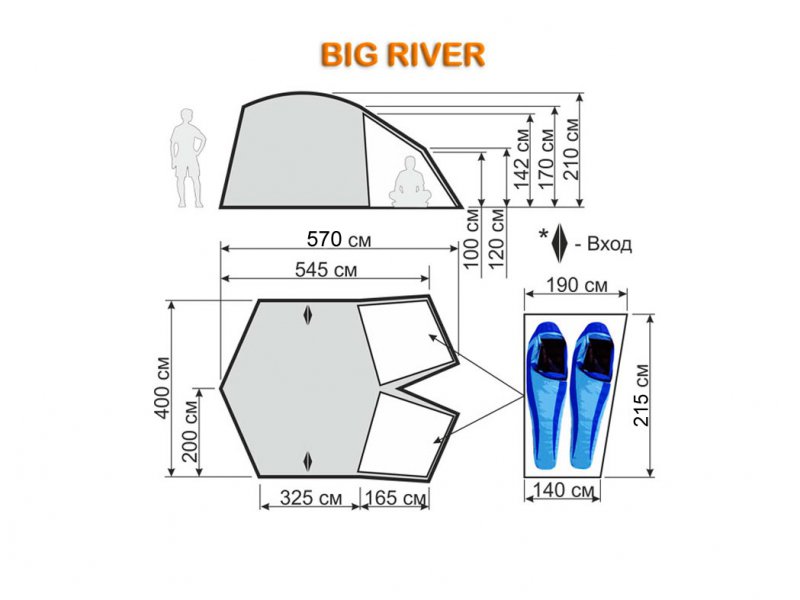 Кемпинговая палатка World of Maverick BIG RIVER