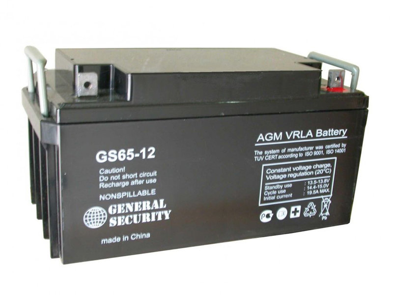 Аккумулятор General Security GS 65-12 (12 В, 65 Ач)