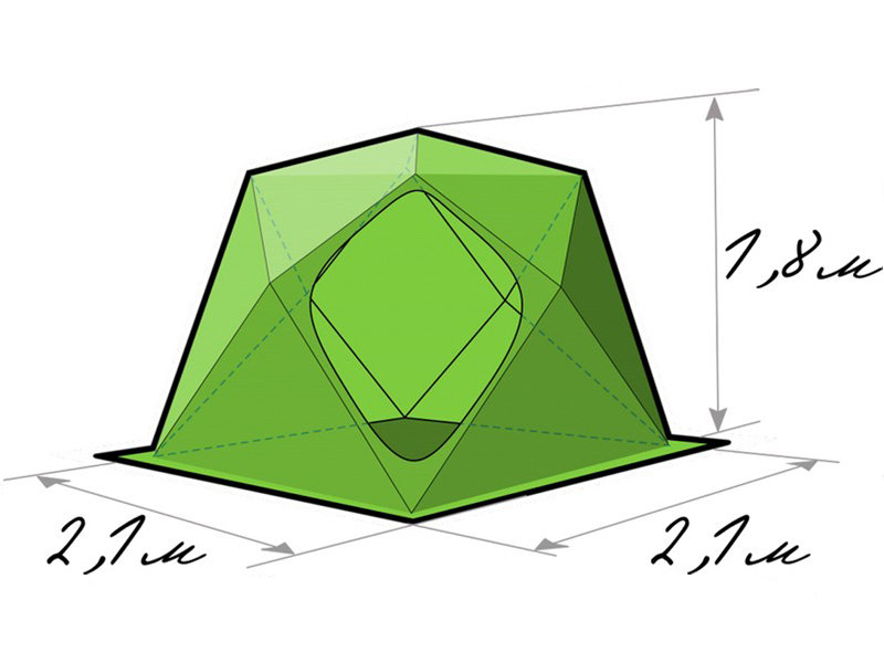 Зимняя палатка ЛОТОС Куб Профессионал М