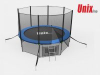 Батут Unix 12 ft с сеткой и лестницей